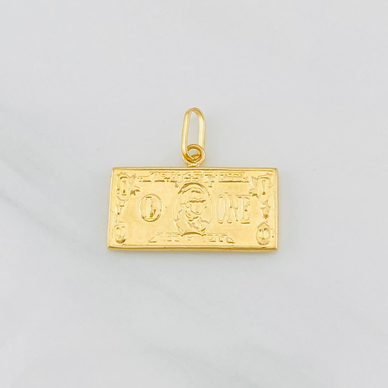Pendant One Dollar 0.95g / 3/4 in Yellow Gold 18K
