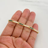 Tennis Bracelet Rectangular 10.8g / 7 3/4 in / 3.3mm Yellow Gold 18K