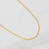 Singapore Chain 0.9g / 16 in / 0.83mm 18K Yellow Gold