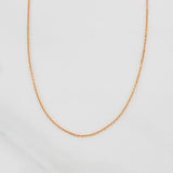 Cadena Aro Seguido 1.3g / 20 in / 0.85mm Oro Rosa 18K