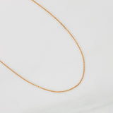 Cadena Aro Seguido 1.3g / 20 in / 0.85mm Oro Rosa 18K