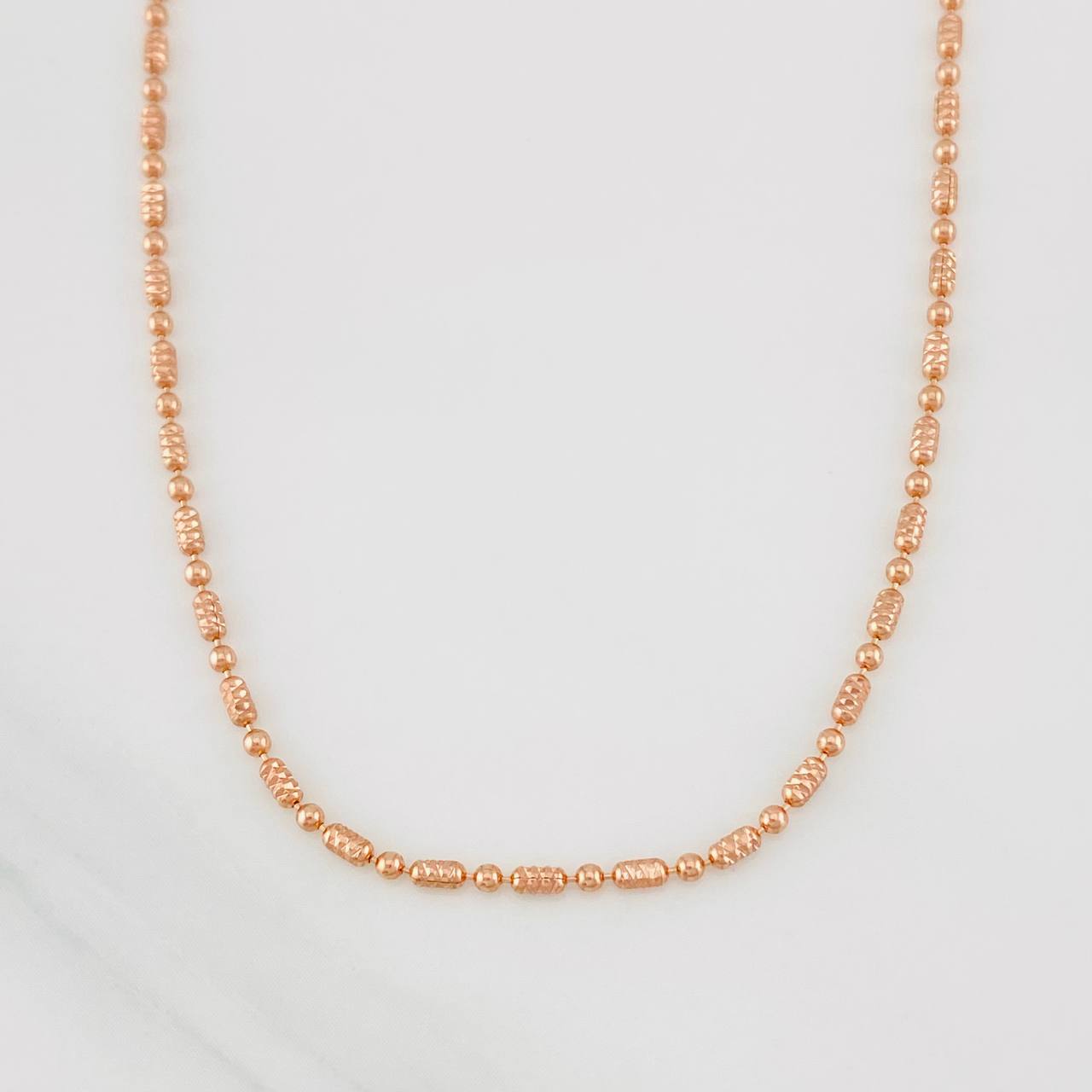 Morse Chain 3.7g / 16 in / 1.47mm 18K Rose Gold