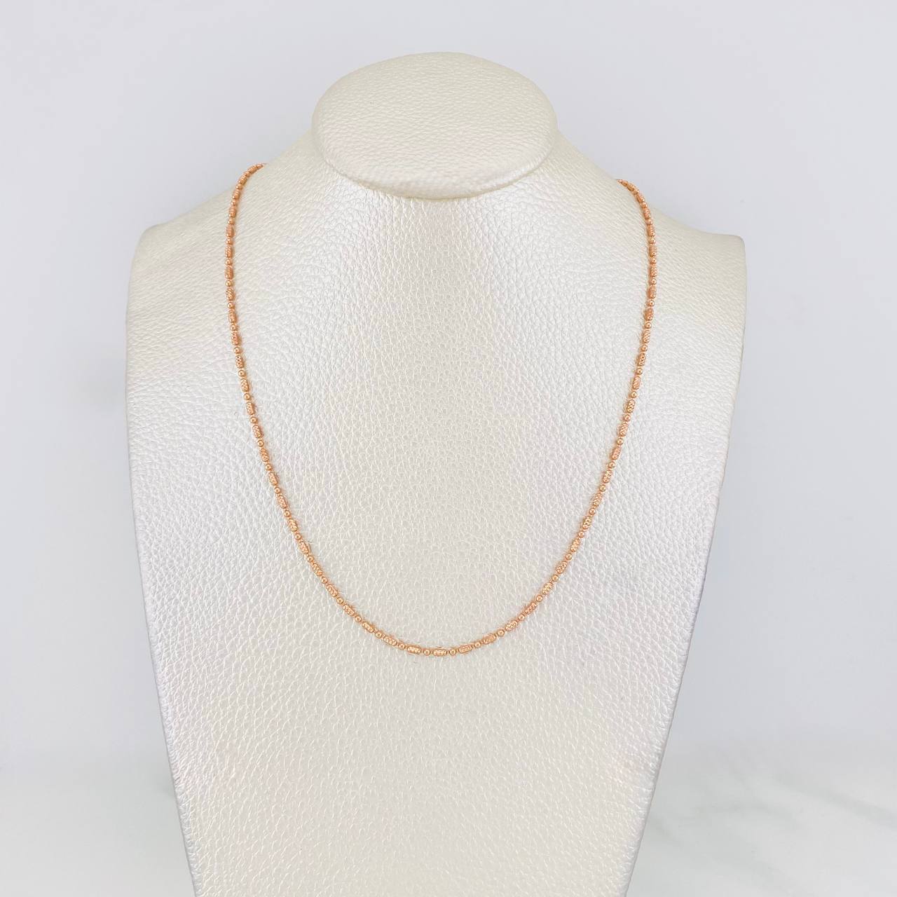 Morse Chain 3.7g / 16 in / 1.47mm 18K Rose Gold