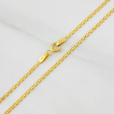 Bismark Chain 2.95g / 18 in / 1.65mm Yellow Gold 18K