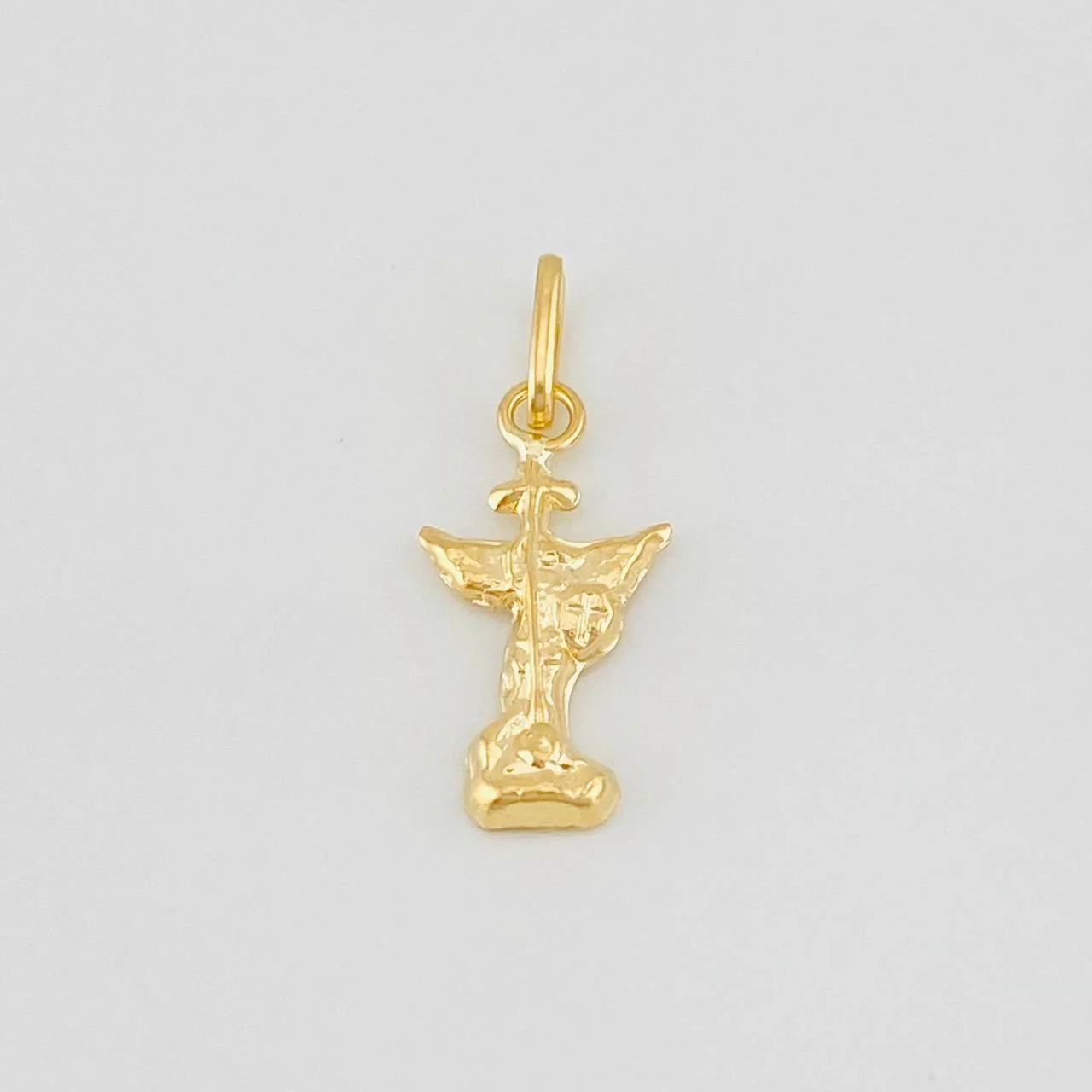 Saint Michael Archangel Pendant 0.35g / 1/2 in 18K Yellow Gold
