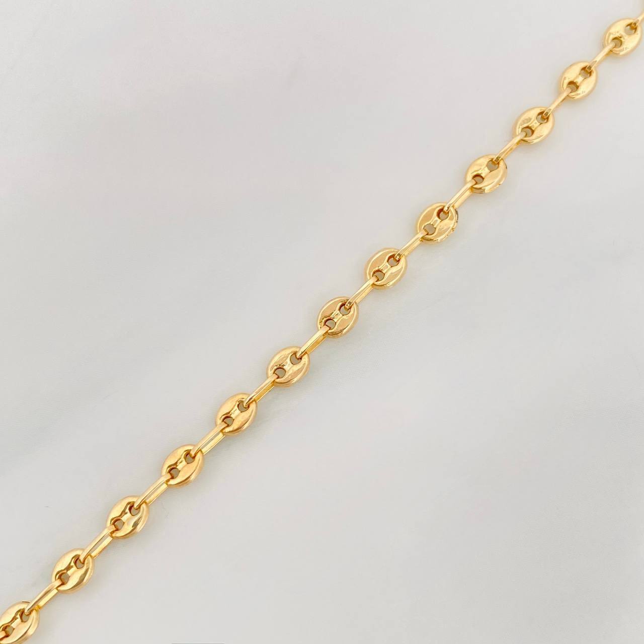 Tobillera GC 2.35g / 9 3/4 in / 3.43mm Oro Amarillo 18K
