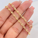 Tobillera GC 2.35g / 9 3/4 in / 3.43mm Oro Amarillo 18K