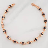 Rustic Barrel Bracelet 4.8g / 8 in / 4.46mm Rose Gold 18K