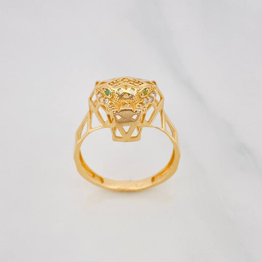 Panther Ring 3.9g / T8 1/4 Yellow Gold 18K