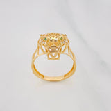 Anillo Pantera 3.9g / T8 1/4 Oro Amarillo 18K