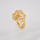 Anillo Pantera 3.9g / T8 1/4 Oro Amarillo 18K
