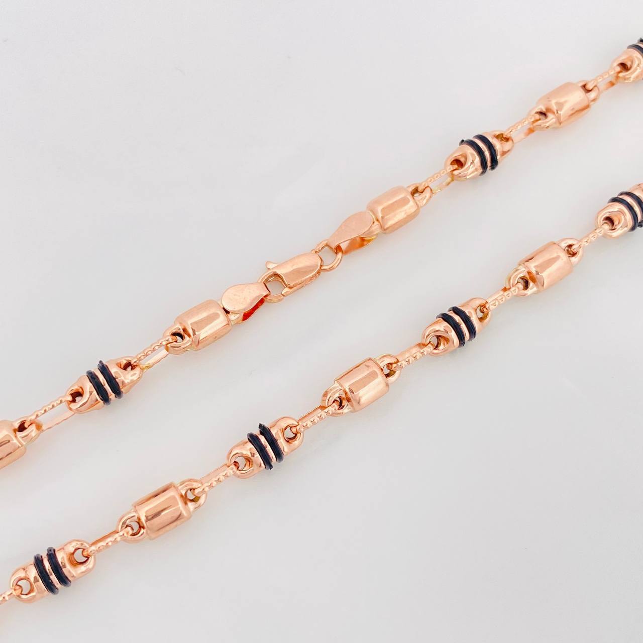 Cadena Rustica Barril 14.55g / 24 in / 4.29mm Oro Rosa 18K