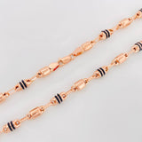 Cadena Rustica Barril 14.55g / 24 in / 4.29mm Oro Rosa 18K