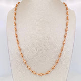 Cadena Rustica Paris 10.8g / 24 in / 3.44mm Oro Rosa 18K
