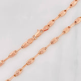 Cadena Rustica Paris 10.8g / 24 in / 3.44mm Oro Rosa 18K