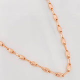 Cadena Rustica Paris 10.8g / 24 in / 3.44mm Oro Rosa 18K