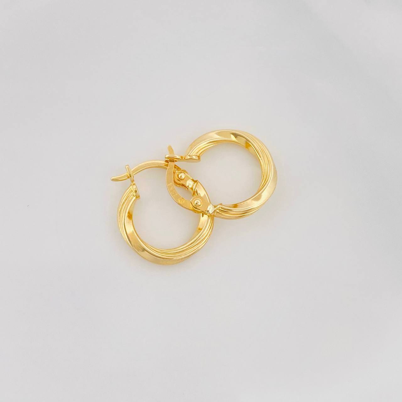 Candongas Mary 1.2g / 1/2 in Oro Amarillo 18K