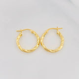 Candongas Mary Rox 1.15g / 3/4 in Oro Amarillo 18K