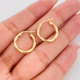Candongas Mary Rox 1.15g / 3/4 in Oro Amarillo 18K