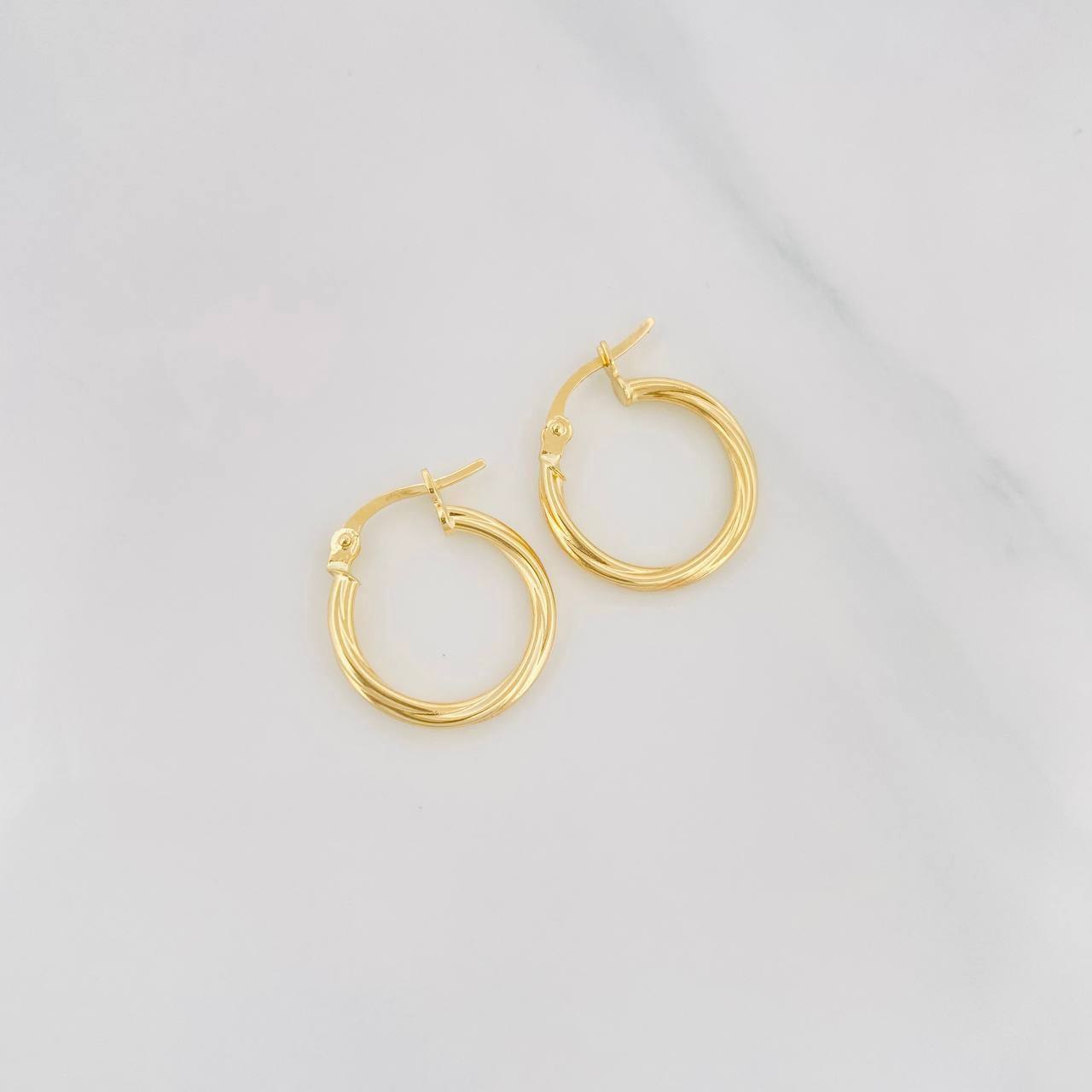 Candongas Mary 1.1g / 3/4 in Oro Amarillo 18K