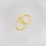 Candongas Mary 1.1g / 3/4 in Oro Amarillo 18K