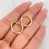 Candongas Mary 1.1g / 3/4 in Oro Amarillo 18K