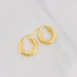 Candongas Mary 2.6g / 3/4 in Oro Amarillo 18K