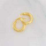 Candongas Mary 2.6g / 3/4 in Oro Amarillo 18K