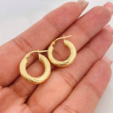 Candongas Mary 2.6g / 3/4 in Oro Amarillo 18K