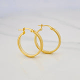 Candongas Tornillo 1.9g / 3/4 in Oro Amarillo 18K
