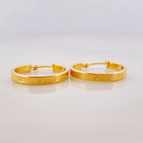 Candongas Tornillo 1.9g / 3/4 in Oro Amarillo 18K