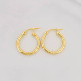 Candongas Rox 1.25g / 3/4 in Oro Amarillo 18K