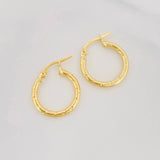 Candongas Rox 1.25g / 3/4 in Oro Amarillo 18K