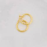 Candongas Rox 1.25g / 3/4 in Oro Amarillo 18K