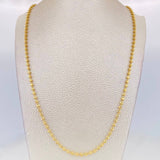 Cadena Militar Media Luna 10.5g / 20 in / 2.32mm Oro Amarillo 18K