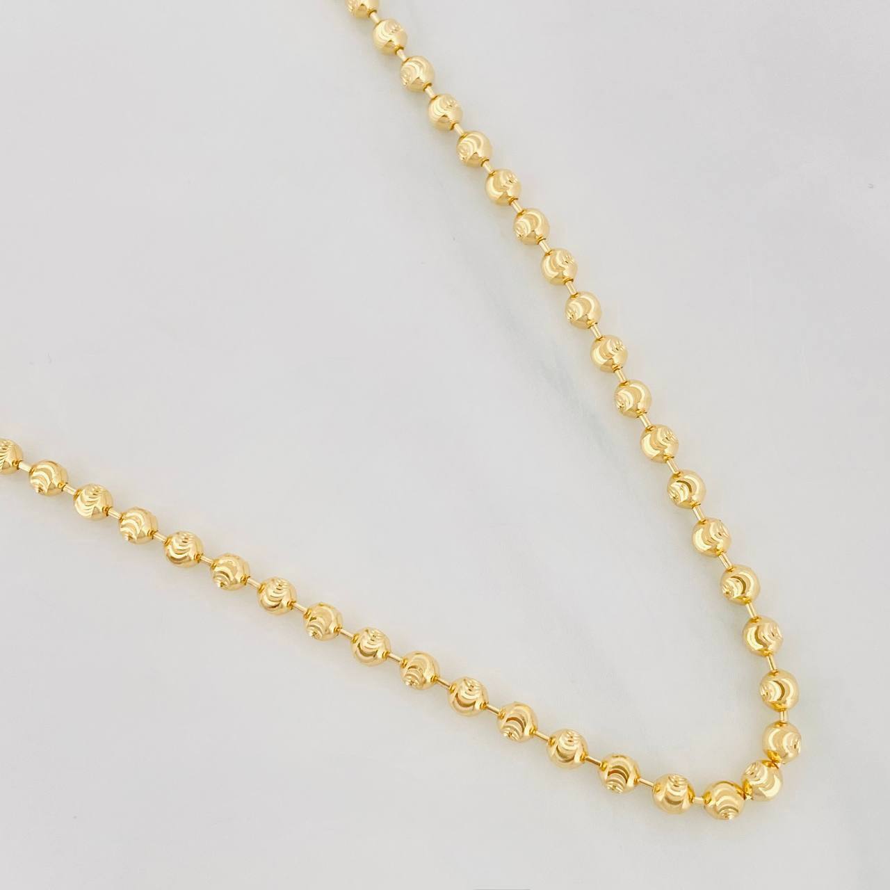 Cadena Militar Media Luna 10.5g / 20 in / 2.32mm Oro Amarillo 18K