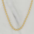 Cadena Militar Media Luna 12.5gr / T12 1/2 / 20 in / 4mm Oro Amarillo Nac.Esp. 18K $