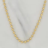 Cadena Militar Media Luna 14.8gr / 24 in / 4mm Oro Amarillo Nac.Esp. 18K $