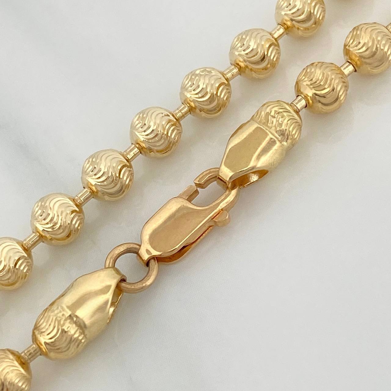 Cadena Militar Media Luna 23.35gr / 24 1/2 in / 5mm Oro Amarillo Nac.Esp. 18K $