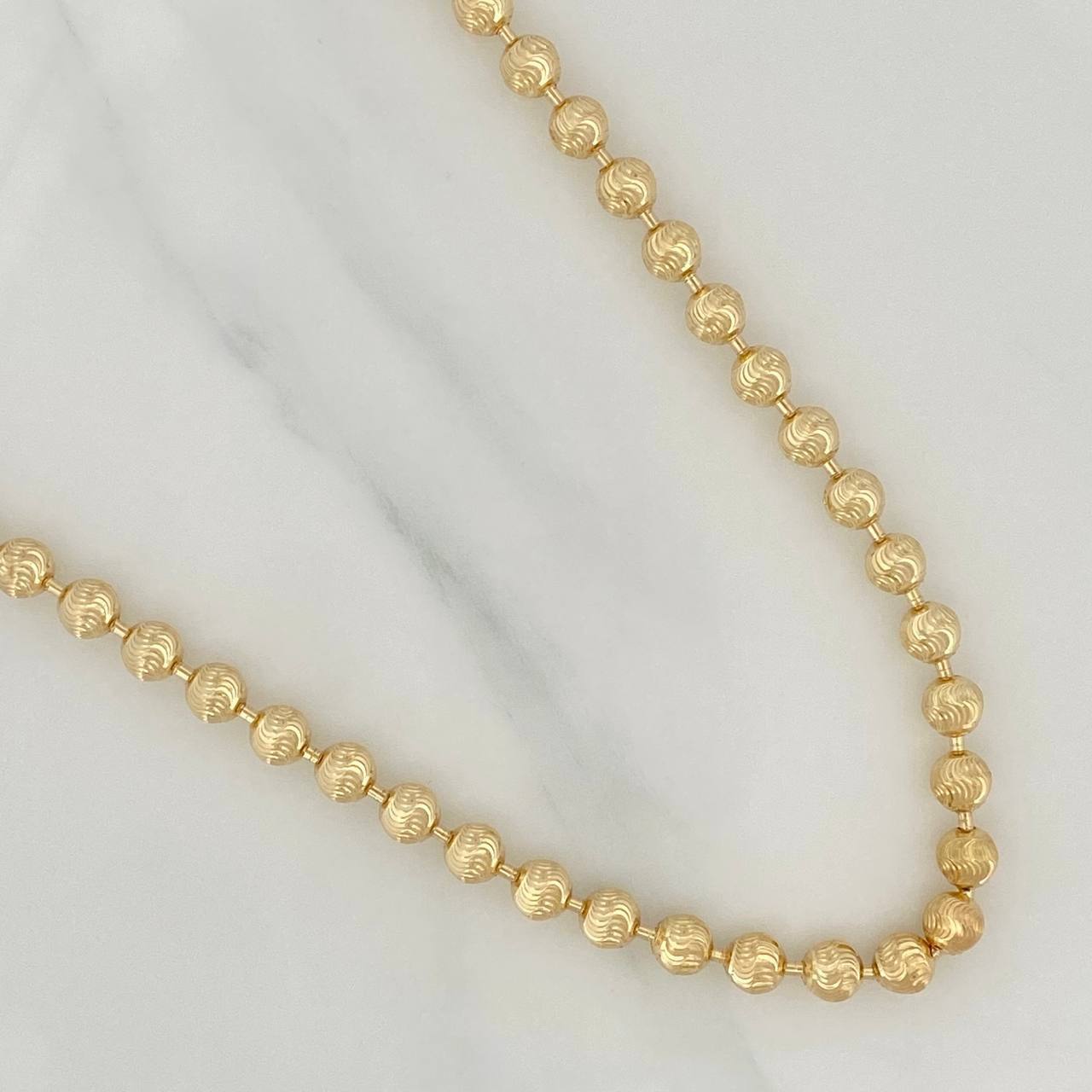 Cadena Militar Media Luna 23.35gr / 24 1/2 in / 5mm Oro Amarillo Nac.Esp. 18K $