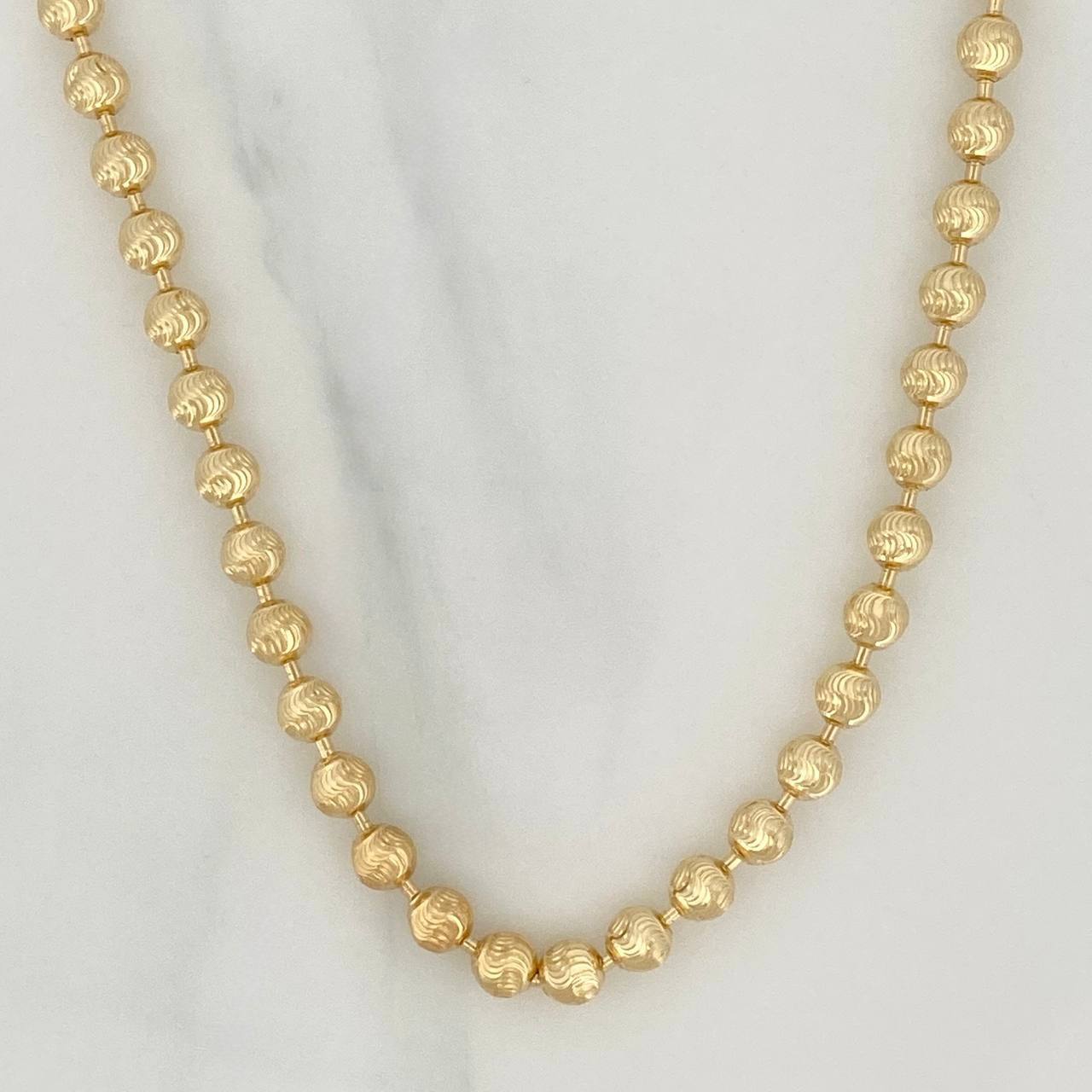 Cadena Militar Media Luna 23.35gr / 24 1/2 in / 5mm Oro Amarillo Nac.Esp. 18K $