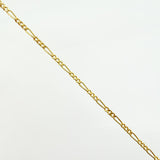 Figaro Chain 1.75gr / 23 1/2 in / 1.5mm Yellow Gold +1 18K ©