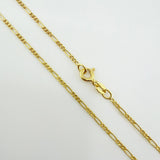Cadena Figaro 1.7gr / 23 1/2 in / 1.4mm Oro Amarillo +1 18K