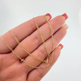 Figaro Chain 1.75gr / 23 1/2 in / 1.5mm Yellow Gold +1 18K ©