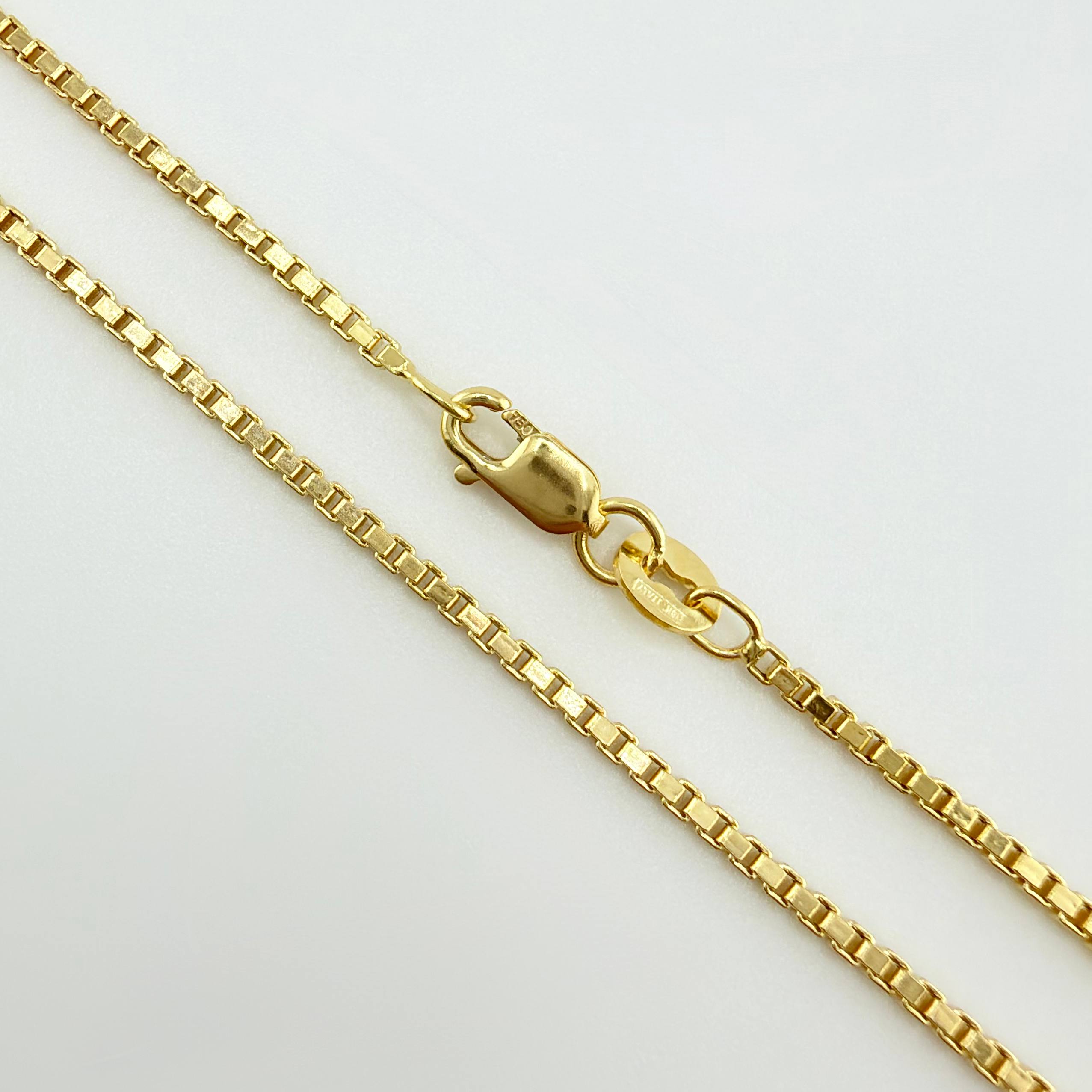Cadena Veneciana 3.5gr / 17 3/4 in / 1.6mm Oro Amarillo +3 18K ©