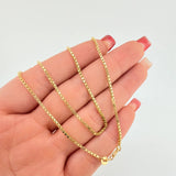 Cadena Veneciana 3.5gr / 17 3/4 in / 1.6mm Oro Amarillo +3 18K ©