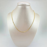 Cadena Veneciana 3.6gr / 17 3/4 in / 1.4mm Oro Amarillo +3 18K *