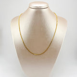 Cadena Veneciana 3.85gr / 19 3/4 in / 1.5mm Oro Amarillo +3 18K *
