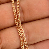 Cadena Franco 13gr / 27 1/2 in / 2.06mm Oro Rosa +3 18K $