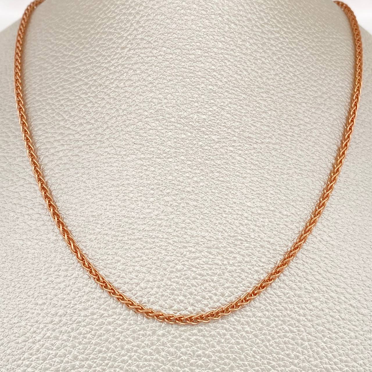 Cadena Franco 13gr / 27 1/2 in / 2.06mm Oro Rosa +3 18K $